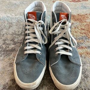 Vans Charcoal and White High-Top Sneakers